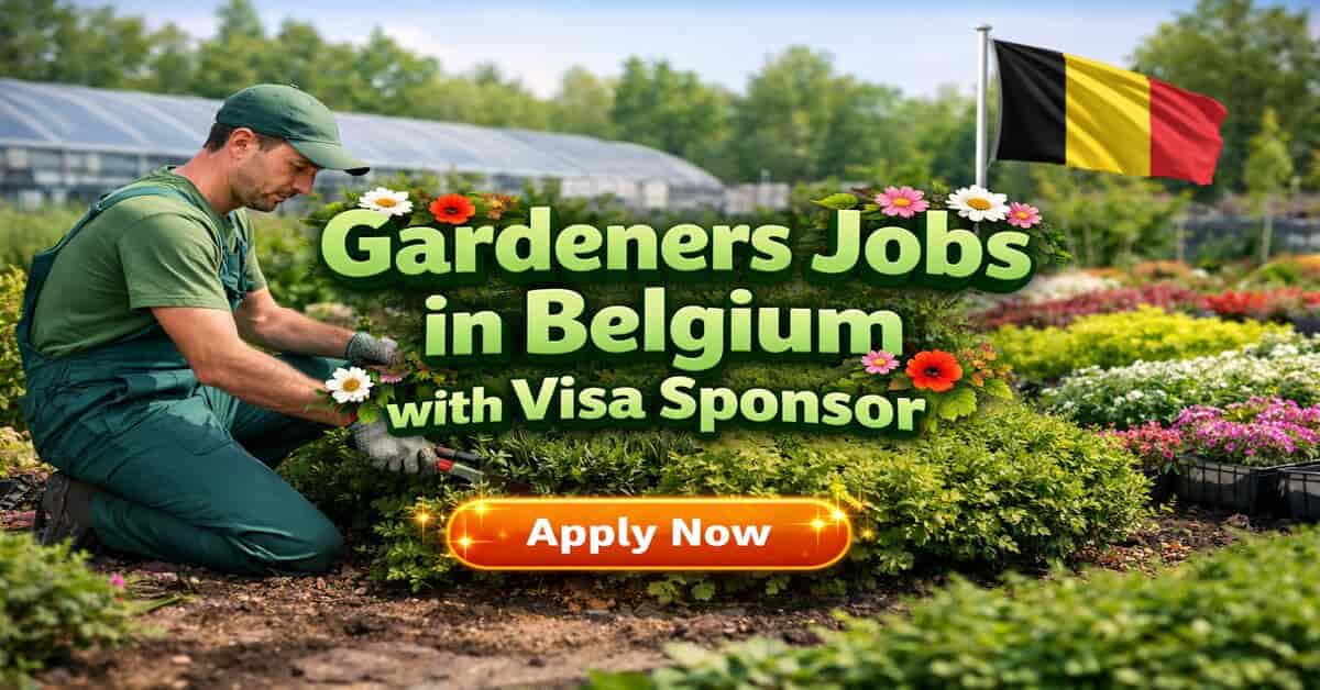 Gardeners Jobs in Belgium with Visa Sponsor