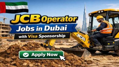 JCB Operator Jobs in Dubai with Visa Sponsorship
