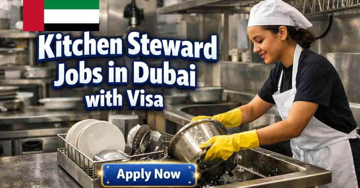 Kitchen Steward Jobs in Dubai with Visa