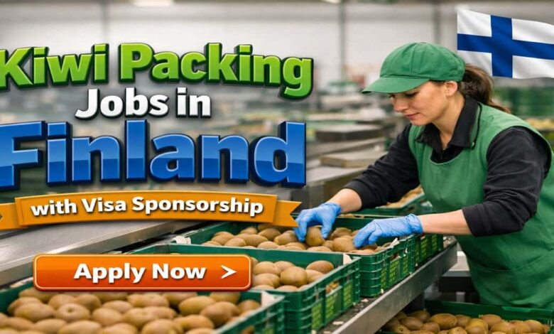 Kiwi Packing Jobs in Finland with Visa Sponsorship