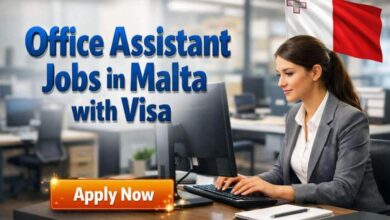 Office Assistant Jobs in Malta with Visa