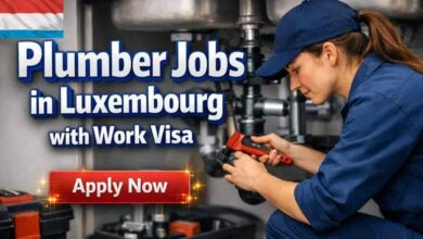 Plumber Jobs in Luxembourg with Work Visa