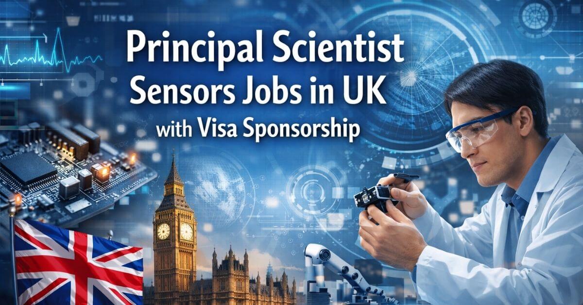 Principal Scientist Sensors Jobs in UK with Visa Sponsorship