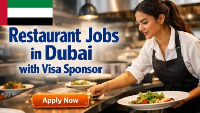 Restaurant Jobs in Dubai with Visa Sponsor