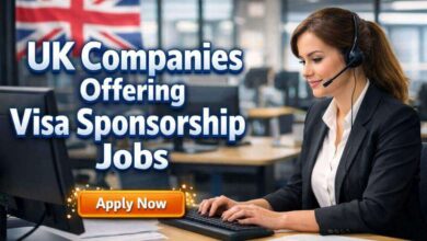 UK Companies Offering Visa Sponsorship Jobs
