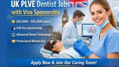 UK PLVE Dentist Jobs with Visa Sponsorship