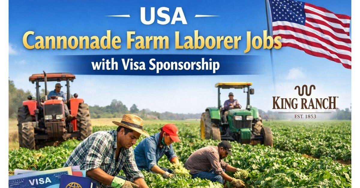 USA Cannonade Farm Laborer Jobs with Visa Sponsorship