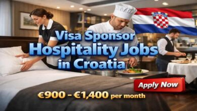 Visa Sponsor Hospitality Jobs in Croatia