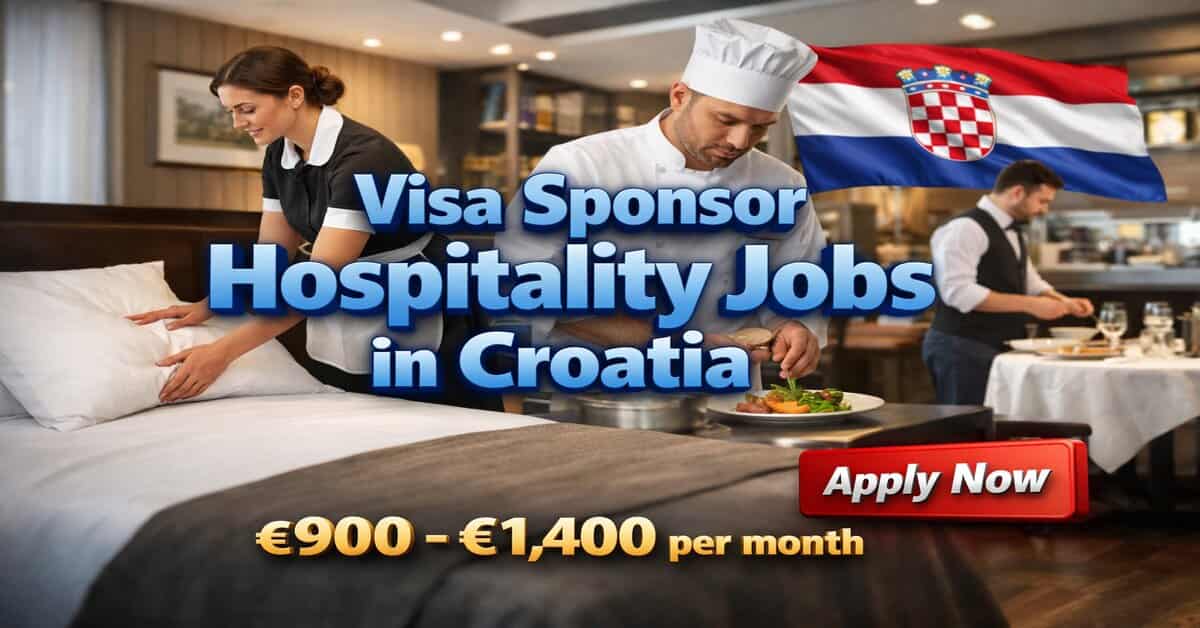 Visa Sponsor Hospitality Jobs in Croatia
