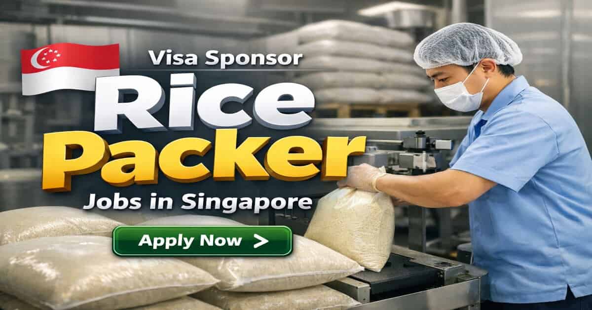 Visa Sponsor Rice Packer Jobs in Singapore