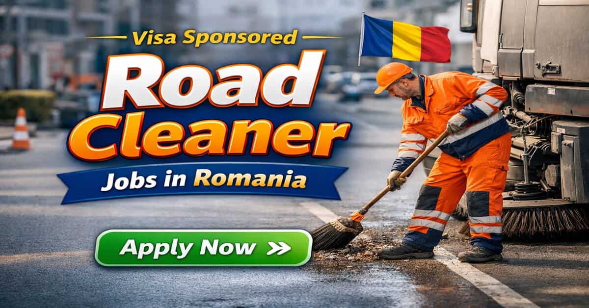 Visa Sponsored Road Cleaner Jobs in Romania