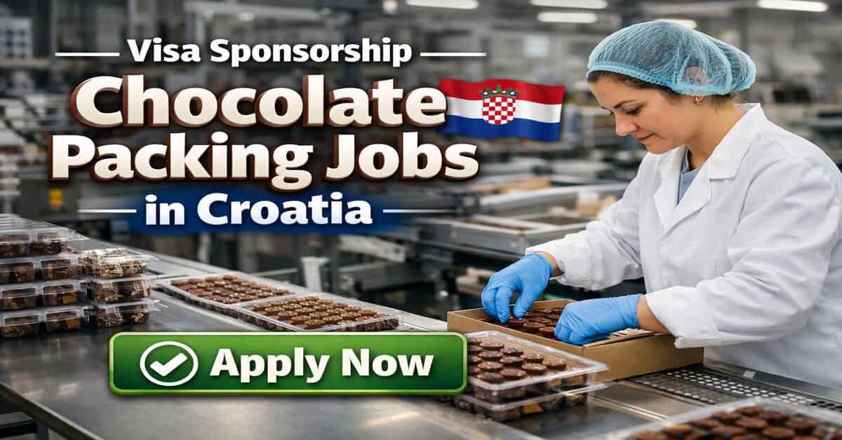 Visa Sponsorship Chocolate Packing Jobs in Croatia