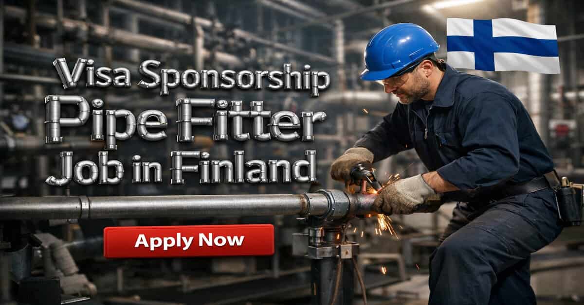Visa Sponsorship Pipe Fitter Job in Finland