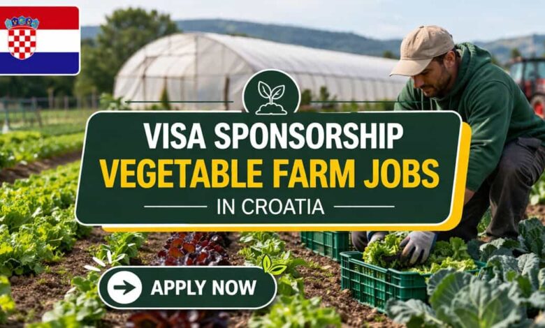Visa Sponsorship Vegetable Farm Jobs in Croatia