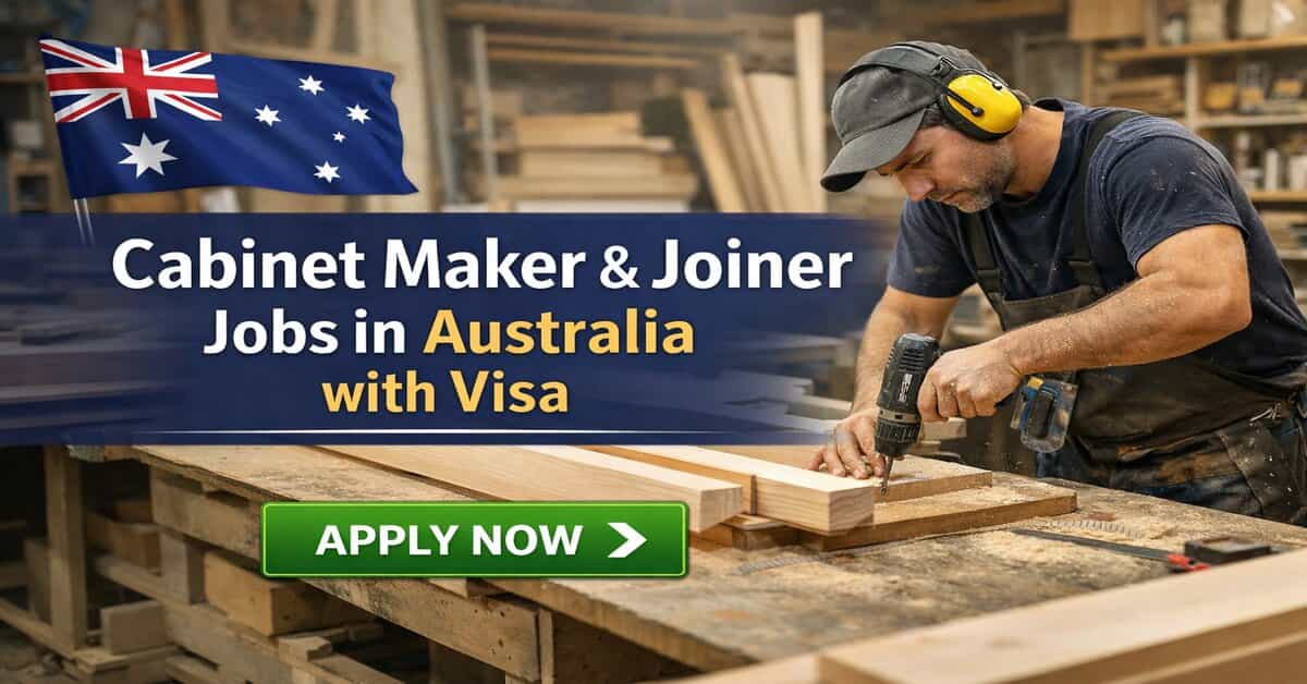 Cabinet Maker & Joiner Jobs in Australia with Visa