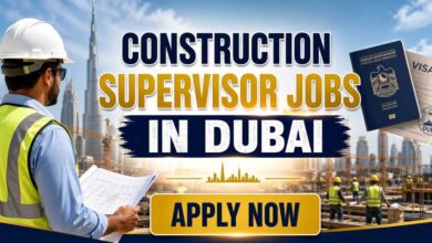 Construction Supervisor Jobs in Dubai with Visa