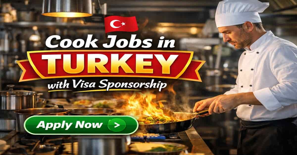 Cook Jobs in Turkey with Visa Sponsorship