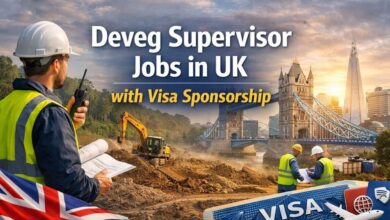 Deveg Supervisor Jobs in UK with Visa Sponsorship