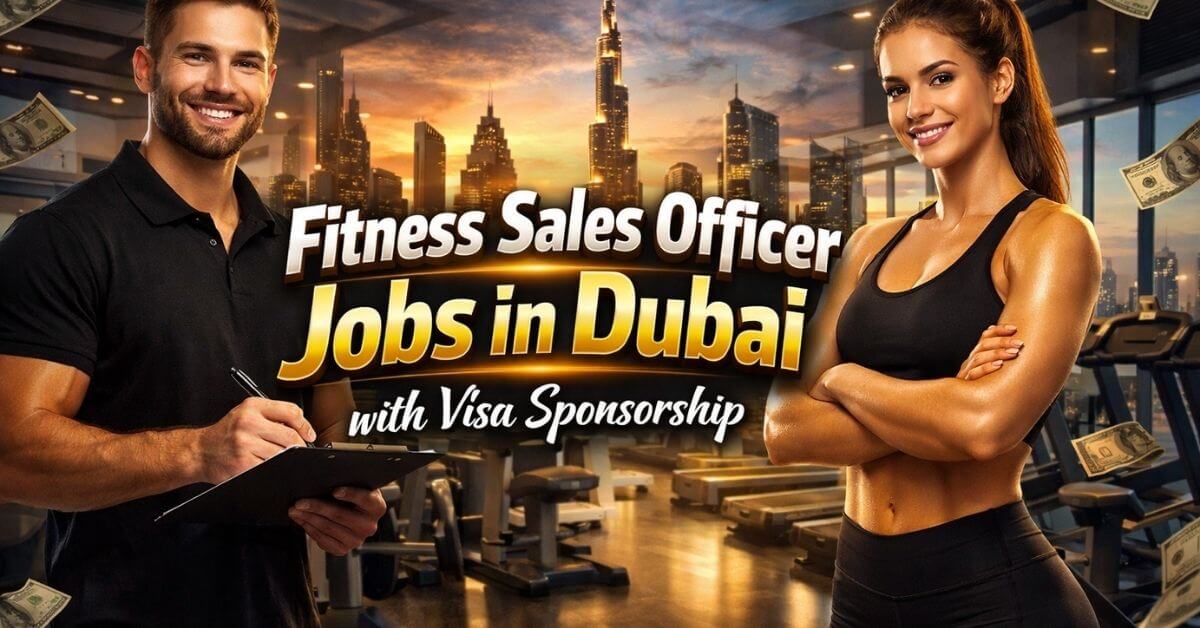 Fitness Sales Officer Jobs in Dubai with Visa Sponsorship