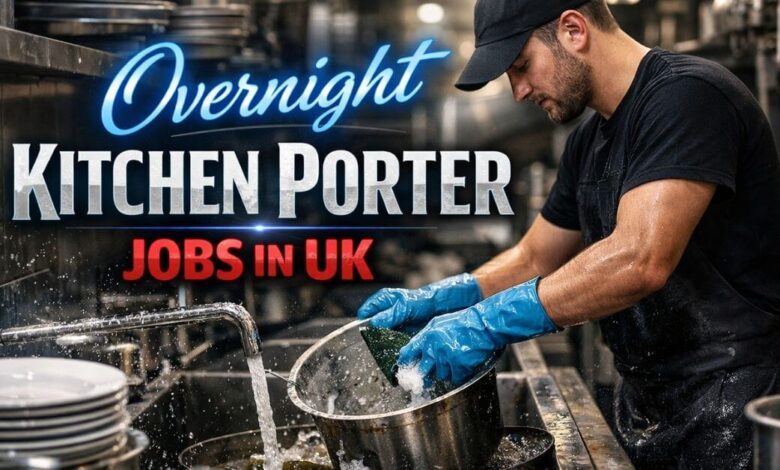 Overnight Kitchen Porter Jobs in UK