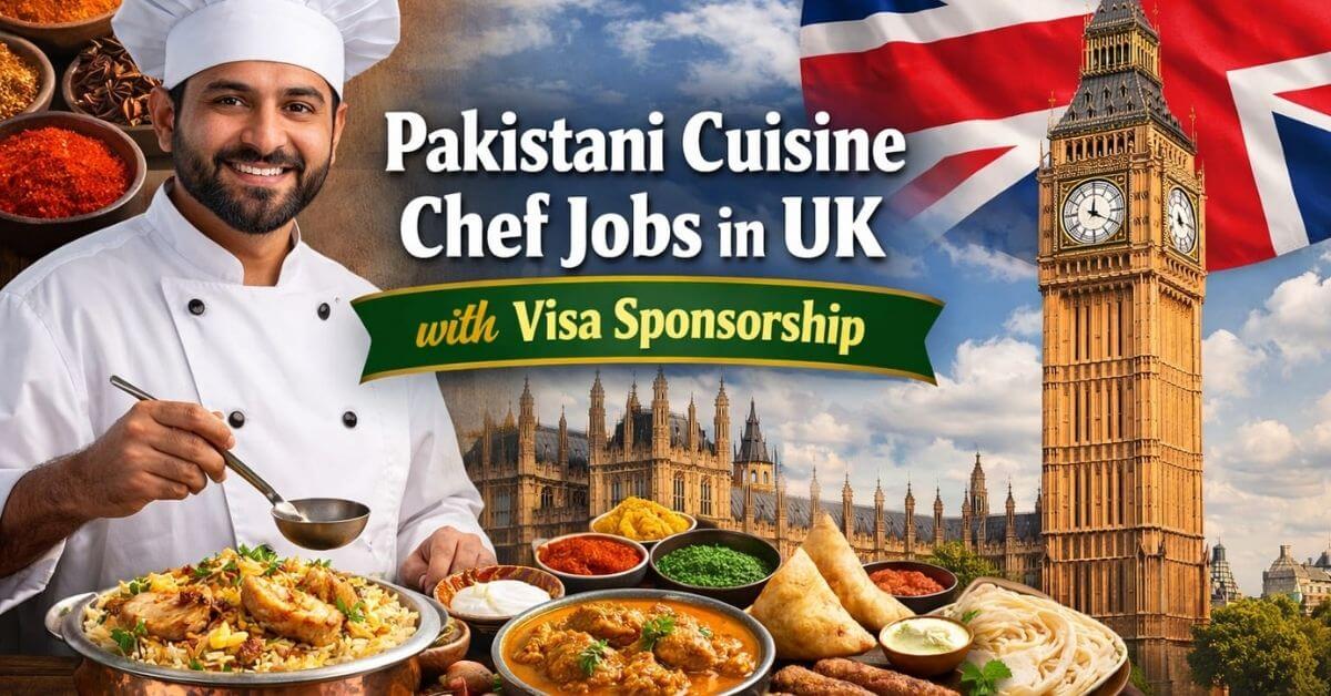Pakistani Cuisine Chef Jobs in UK with Visa Sponsorship