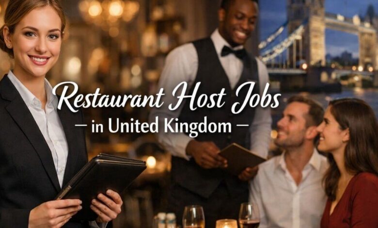 Restaurant Host Jobs in United Kingdom