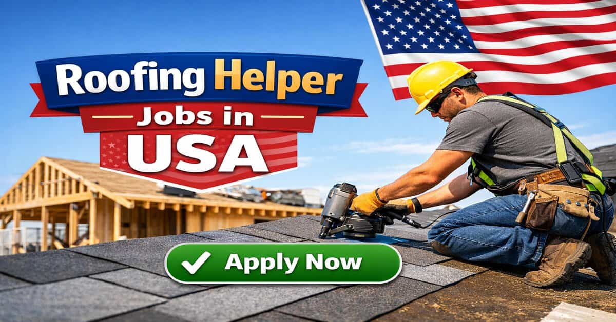 Roofing Helper Jobs in USA