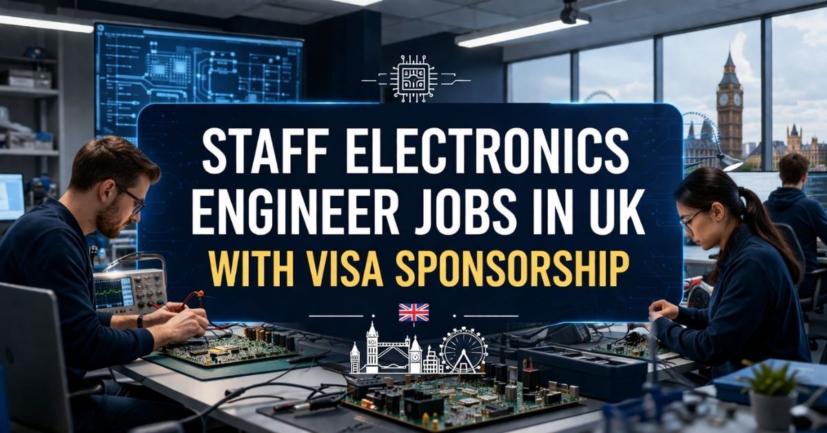 Staff Electronics Engineer Jobs in UK with Visa Sponsorship