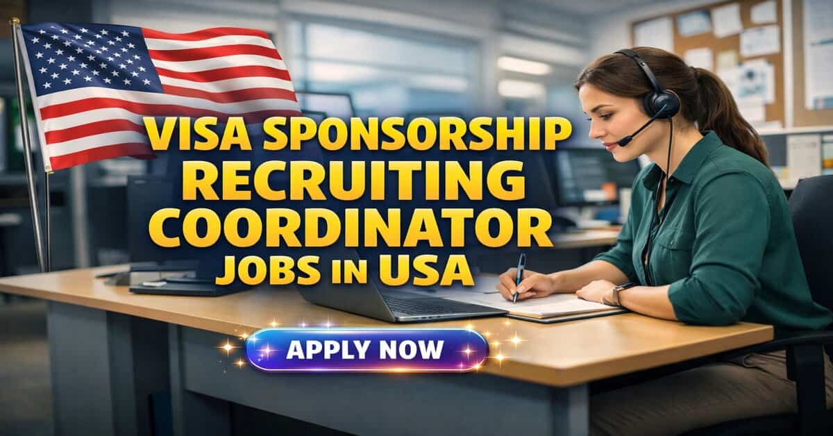 Visa Sponsorship Recruiting Coordinator Jobs in USA
