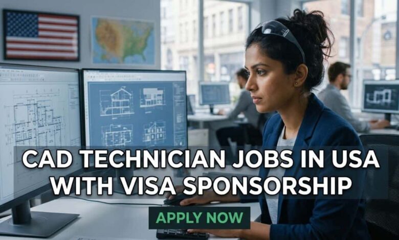 Cad Technician Jobs in USA with Visa Sponsorship