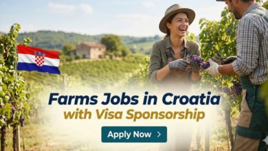 Farms Jobs in Croatia with Visa Sponsorship