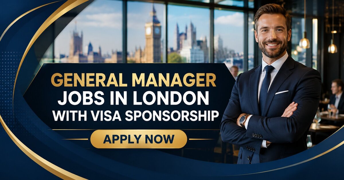General Manager Jobs in London with Visa Sponsorship