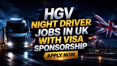 HGV Night Driver Jobs in UK with Visa Sponsorship