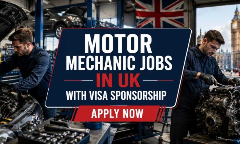Motor Mechanic Jobs in UK with Visa Sponsorship