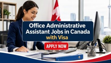 Office Administrative Assistant Jobs in Canada with Visa