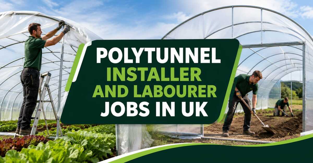 Polytunnel Installer and Labourer Jobs in UK